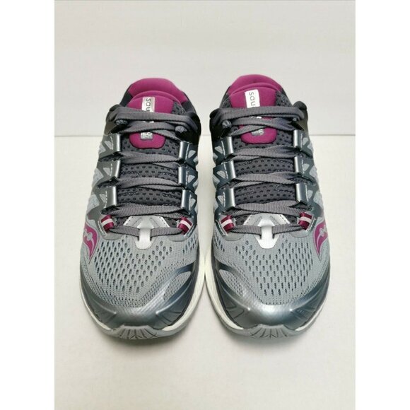 Saucony Triumph ISO 4 Sneaker Running Shoes Women's Sz 6 M(B) Fog/Gray/Purple - Picture 3 of 7